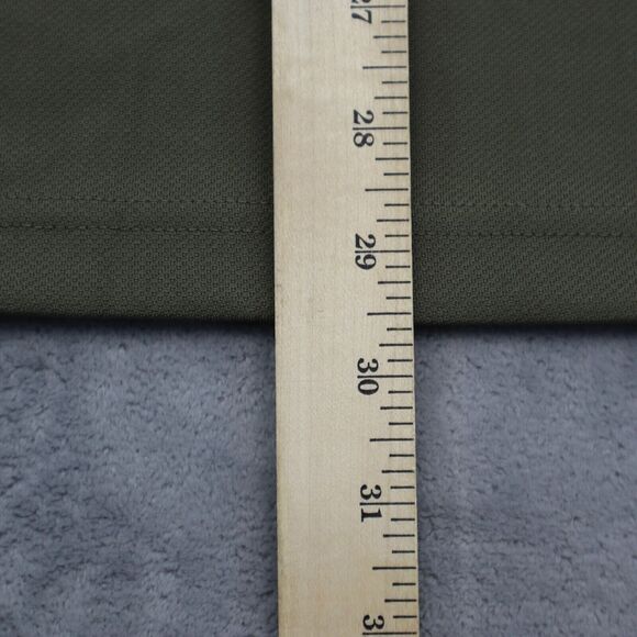 Zero Restriction Shirt Mens L Green Short Sleeve Chest Button Collared Top - Picture 4 of 16